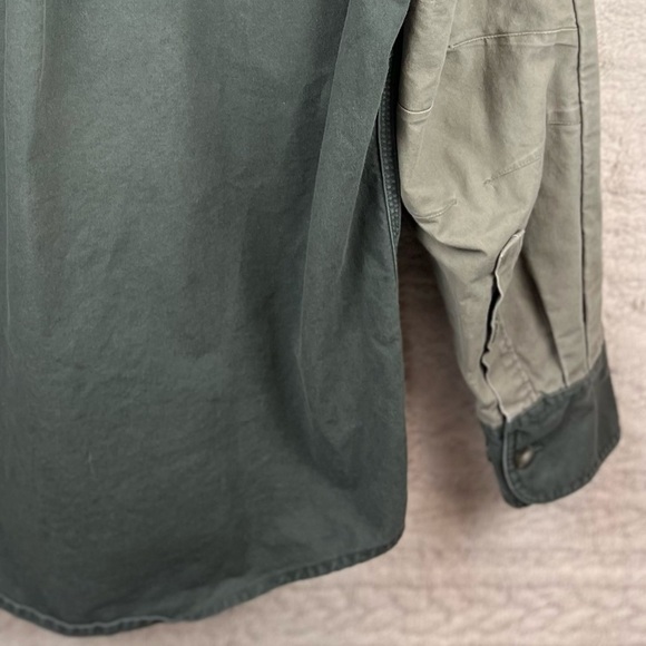 CABELAS Shooting Shirt Quilted Shoulder Patch Medium Green - Picture 11 of 15